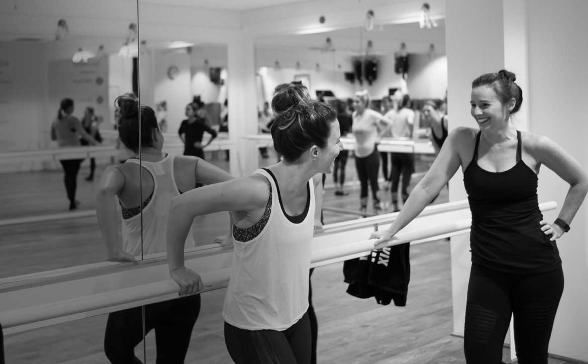 Laughing it up at Xtend Barre
